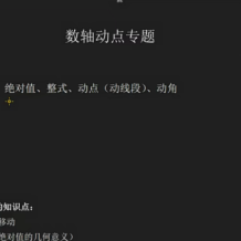 【罗胖子数学】初一数学七年级数轴动点专题视频课程