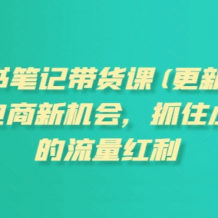 小红书 笔记带货课 抓住流量红利电商新机会 百度网盘打包下载